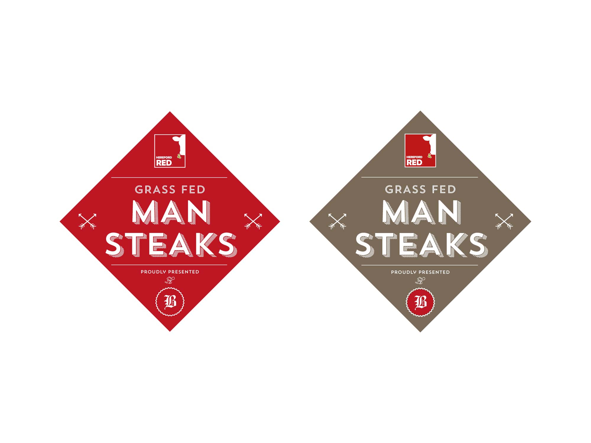 Byng Steaks and Hereford Red Man Steaks